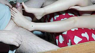 Fucking Korean Woman's Feet Till Cum Explosion