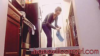 Giantess Girl Ignores You Cleaning Kitchen Webcam Domination