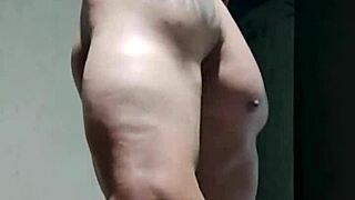 Muscular brazilian bodybuilder pounds athletic ass homemade!
