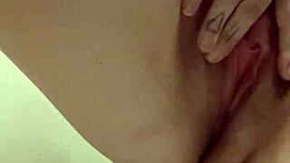 Horny girlfriend rams dildo deep in wet pussy at 2am