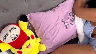 ebony milf begs young white boy for pov anal creampie?