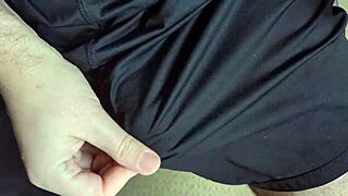 Soft Shorts Rub My Bare Cock Masturbation