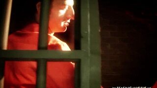 Prisoner Pounds Glasses Milf and Blonde in Steamy Threesome