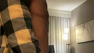 grab handlebars deepthroat fuck goth slut's sloppy throat hard