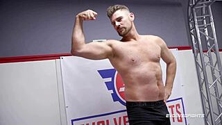 Brandi Mae Sucks Cock in Intense Wrestling Match