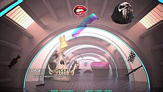 busty hentai blonde virgin loses it to monster cock in game 💦🎮