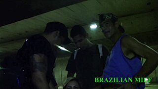 Mirela Mansur's Big Ass Fucked by Strangers in Tunnel