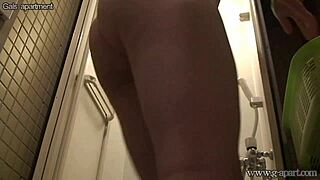 Ever Peeked at Japanese Babe Undressing in Shower Room?