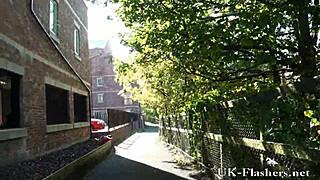 Black teen 18+ candy flashes nude ebony body outdoors publicly