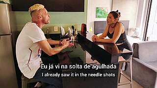 sister-in-law's huge ass revives my cock kitchen doggystyle anal creampie subtitled