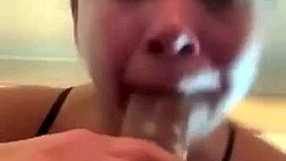 Overwhelmed by sloppy head on huge cock emotions explode