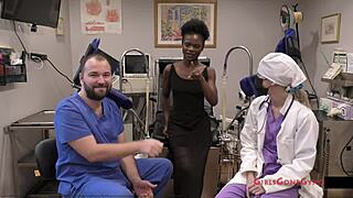 at the virginity clinic, nurse rina arem loses it to patient toys