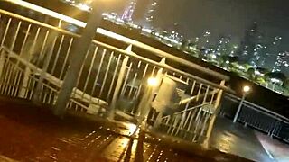 i watched leyne rodriguez suck my best friend's cock under pouring rain with her colombian curves shining wet