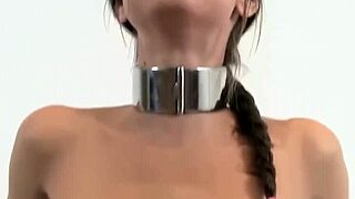 Sybian Machine Licks Tied Brunette Little Caprice to Gushing Orgasms