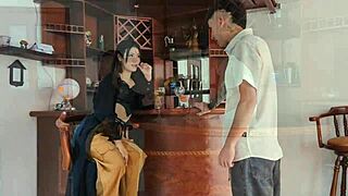 Hot client offers cash for my cock in bar