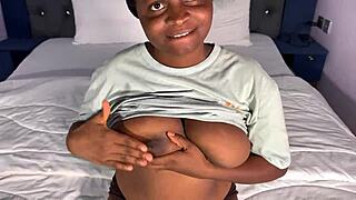 Casting Beautiful Ebony Elizabeth's Big Tits And Ass