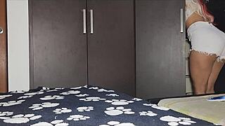 what if your petite latina college babysitter rides the landlord with giant tits explosive cumshots in dorm?