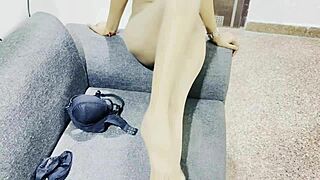 indian model teen fingers juicy pussy in solo yoga workout tease