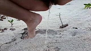 exhibitionist wife helena price... caribbean beach tease day 2 pt 2