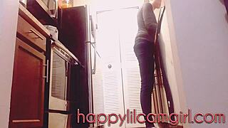 Giantess Girl Ignores You Cleaning Kitchen Webcam Domination