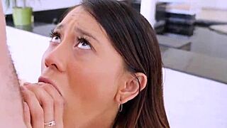 whoa fill this brunette up with monster cock creampies till she's dripping everywhere!