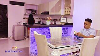 Colombian Stepsis Wild Kitchen Fuck Begs Muscular Domination