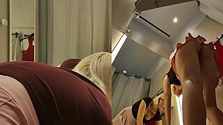 Hidden Cam Catches Juicy Pussy Flash No Panties