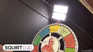 Summer Rae squirts pussy nonstop as Dan fingers her juicy cum-covered hole riding toys