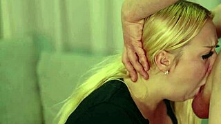 German college girl gags on huge cock first time outdoor deepthroat