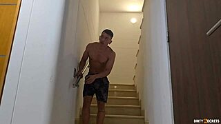 i bent latina neighbor over bed doggy monster cock creampie