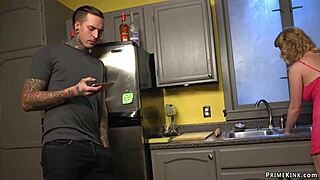 ALT WIFE PEGS HUBBY'S ASS WITH STRAPON BONDAGE!