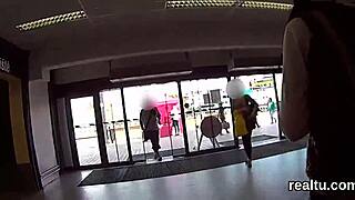 czech nympho seduced stripped fucked hard mall pov?