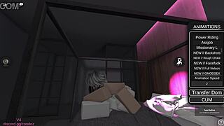 Roblox Slut Gets Rough Missionary Pounding and Cum Facial at Party