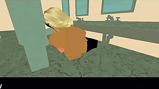 School nerd blows and fucks in bathroom pussy roblox style