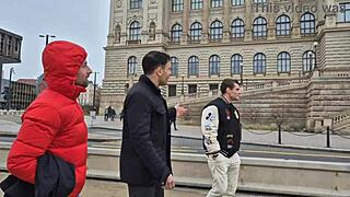 I'm craving Silvia Dellai's wet 3-on-1 double anal swallow