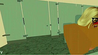School nerd blows and fucks in bathroom pussy roblox style