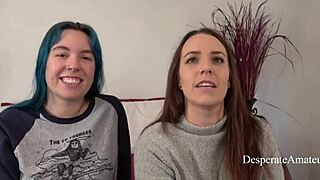 olivia and alisha amateurs stretch tight pussies in desperate casting fuck