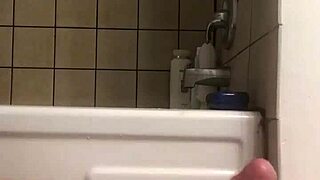 SOLO CUMSHOT FUN TURNS INTO STEAMY SHOWER BATHING!