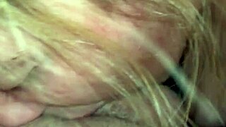 bimbo gags on cock blowing sloppy bubbles deepthroat