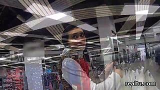 czech nympho seduced stripped fucked hard mall pov?