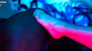 BbW Latina Goddess Forces Foot Worship Choking Gagging Toe Sucking