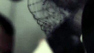 Ever imagined a sensual brunette milf taking anal dp in a steamy threesome?