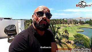 german agent picks up latina teen slut for public casting?