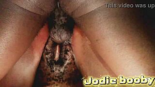 Suggestive POV Ebony Milf's Hairy Wet Pussy Destroyed Bent Over BBC