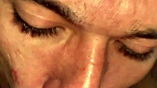 brazilian guy fucks his young juicy shaved neighbor pussy hard at home.