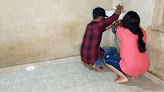 Arab bhabhi bends over for young plumber's hard doggystyle pounding