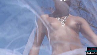 Tiny Latina Teen Katherinne Sofia Strips Petite Body Outdoors