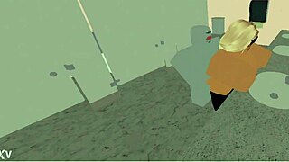 School nerd blows and fucks in bathroom pussy roblox style