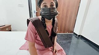 Indian College Cutie Fucks Boyfriend Doggystyle Cowgirl In Homemade Home Video