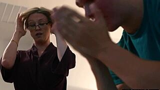 Stepson Tricks Busty Milf Stepmom Into Garage Blowjob Fuck